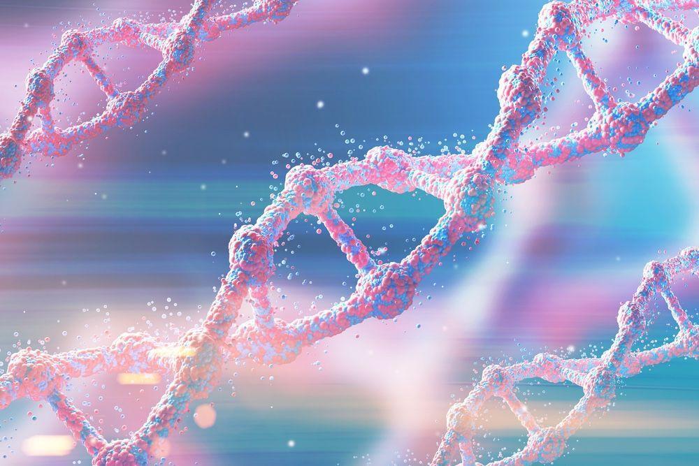Illustrative DNA graphic.