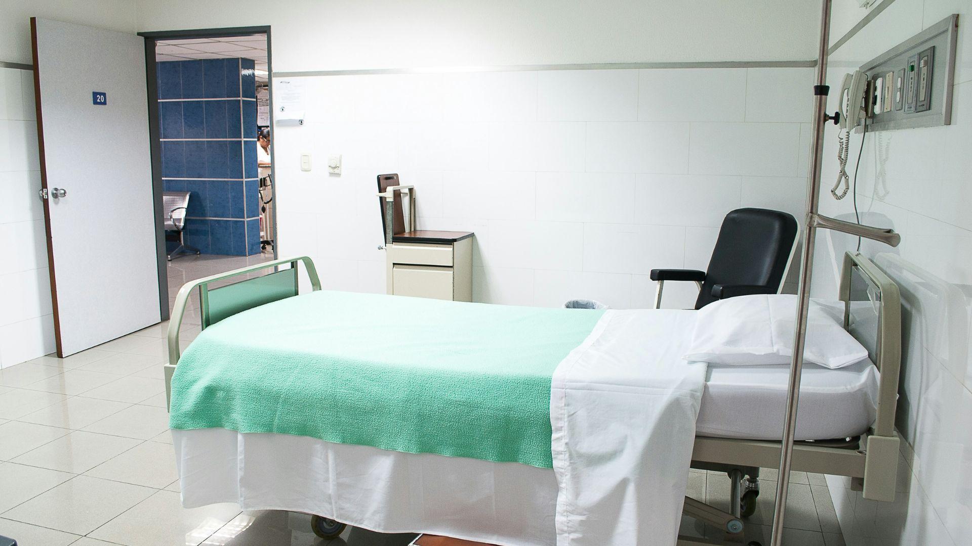 Illustrative stock photograph of an empty treatment room.