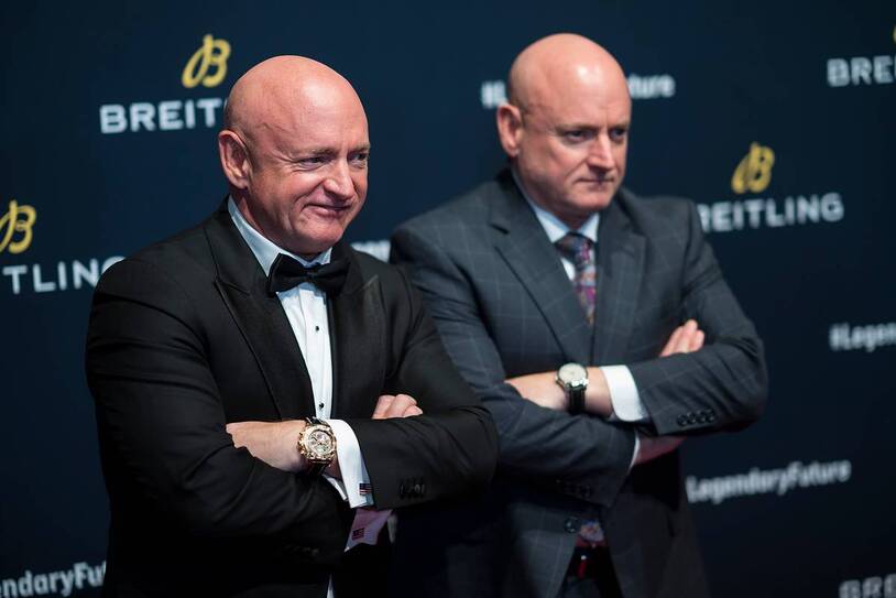 Scott and Mark Kelly at a formal event