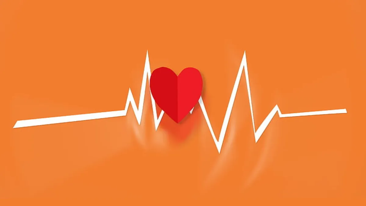 A heart beat on an orange background, What Your Heart Rate Reveals About Your Health