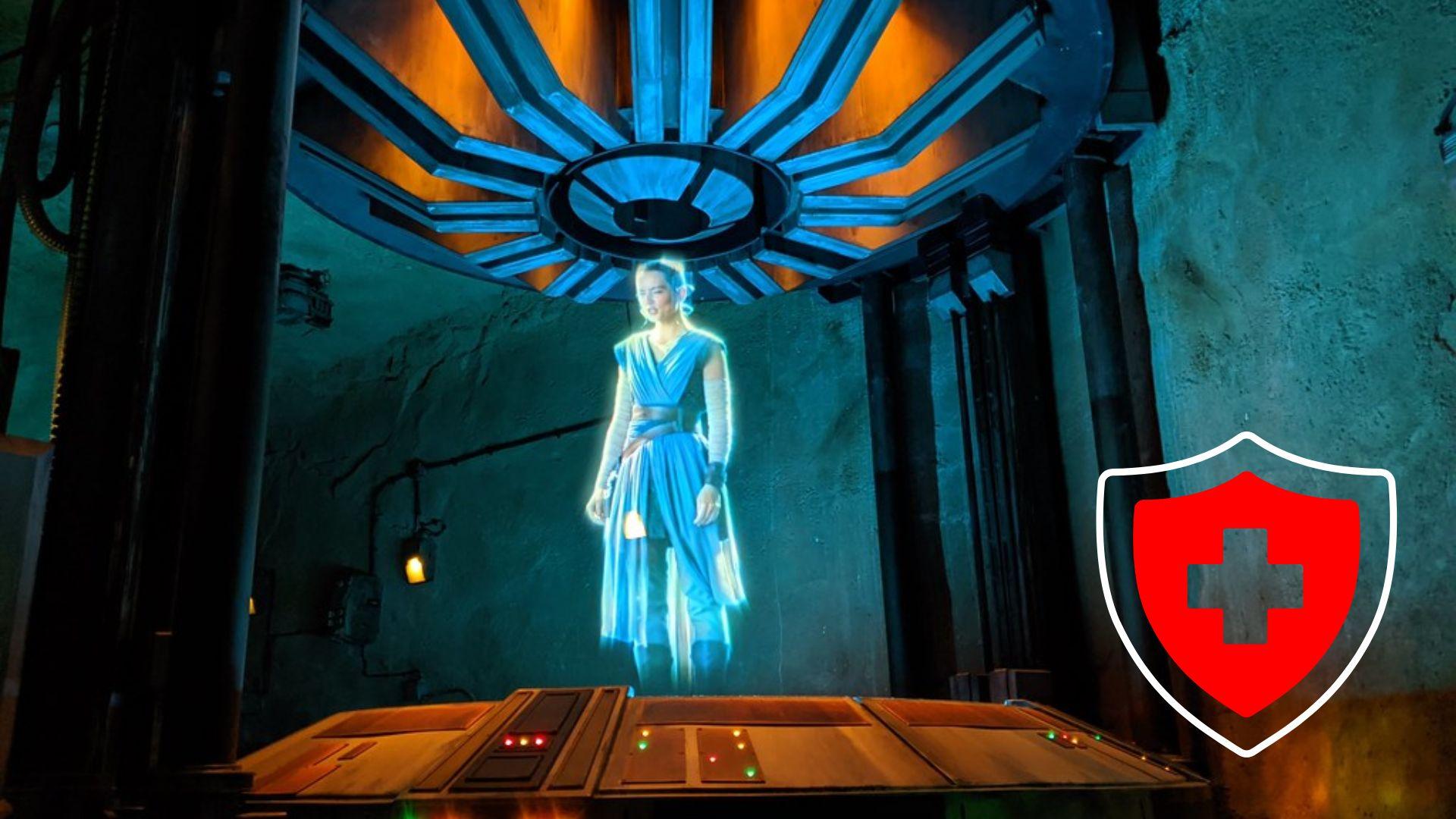 Original archive illustration of a glowing futuristic figure; not Crescent Regional Hospital equipment.