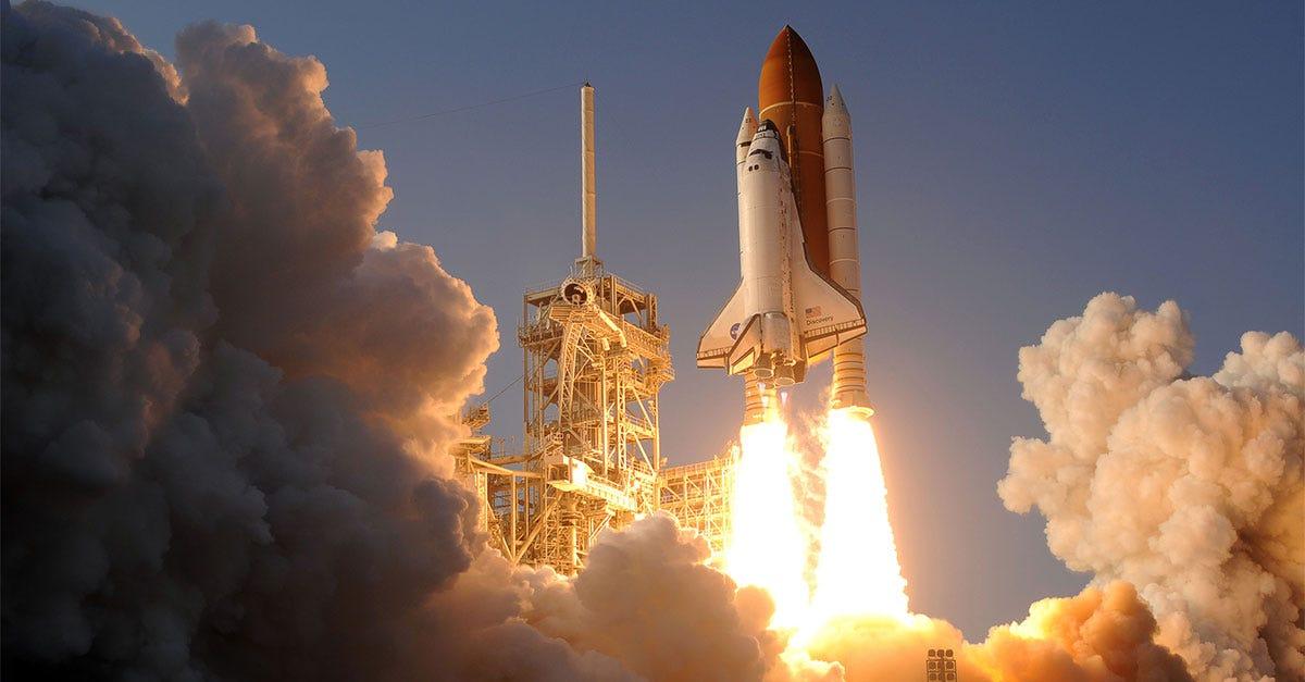 Illustrative archive rocket-launch image; not evidence of a particular food contamination event.