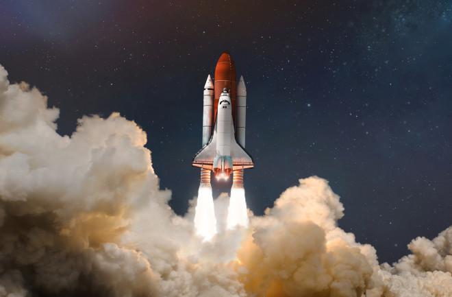 Illustrative archive rocket-launch image; not evidence of a particular food contamination event.
