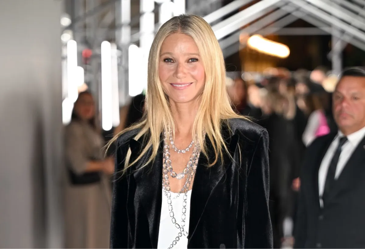Gwyneth Paltrow arrives at the Swarovski and SKIMS event in New York City