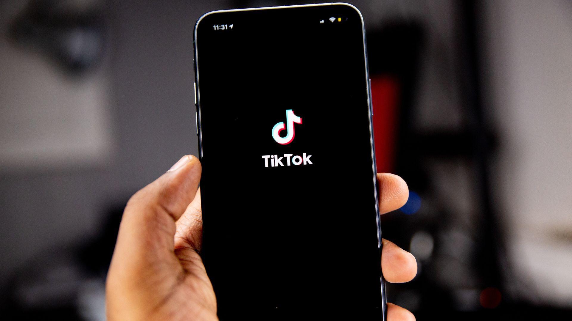 TikTok displayed on a phone
