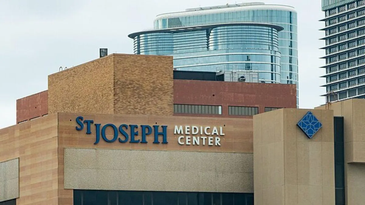 A view of St Joseph Medical Center, a part of Steward Health Care.