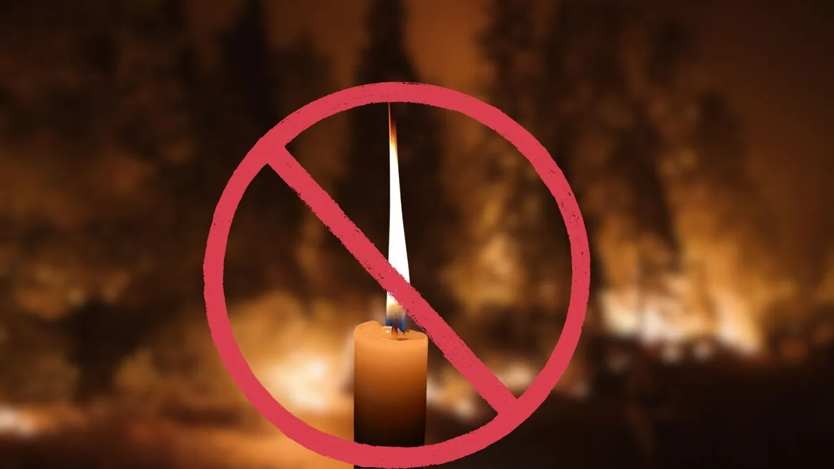 Residents in California Are Told To Stop Burning Candles After the Wildfire Season Began