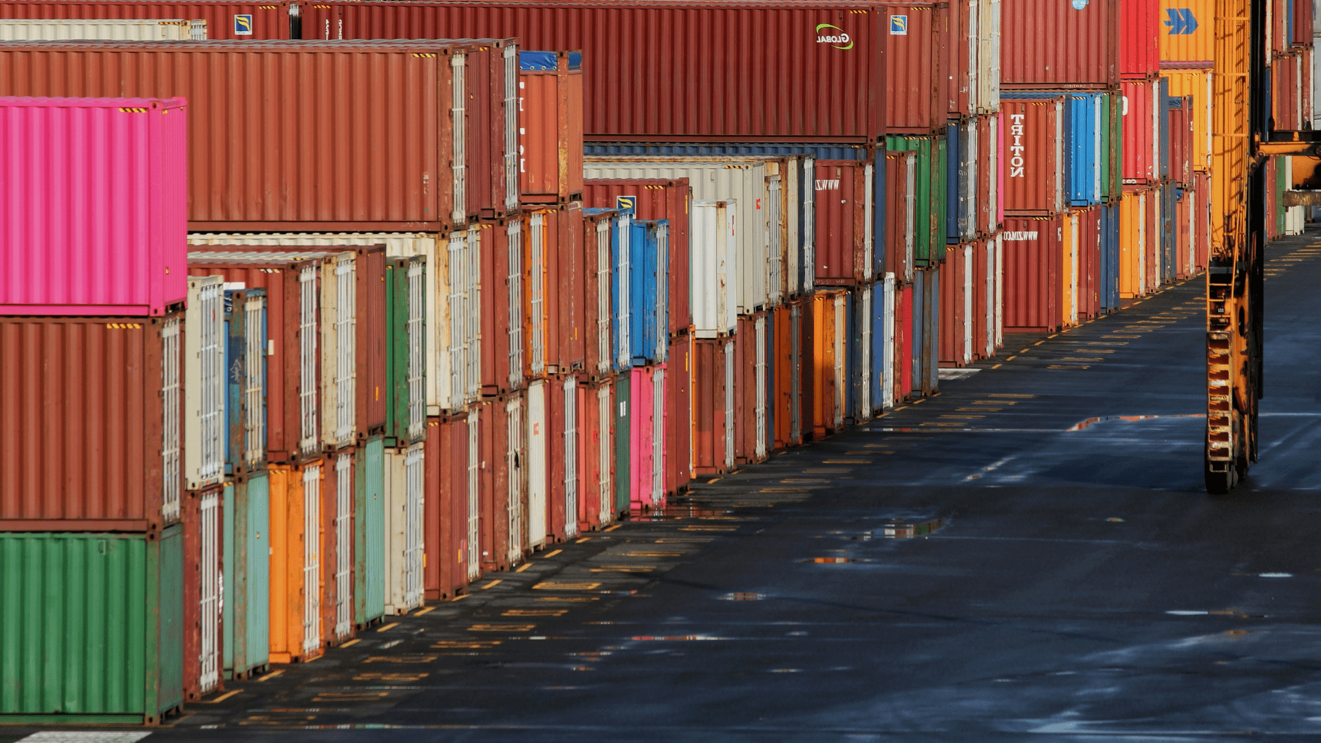 Shipping containers; illustrative archive photograph.