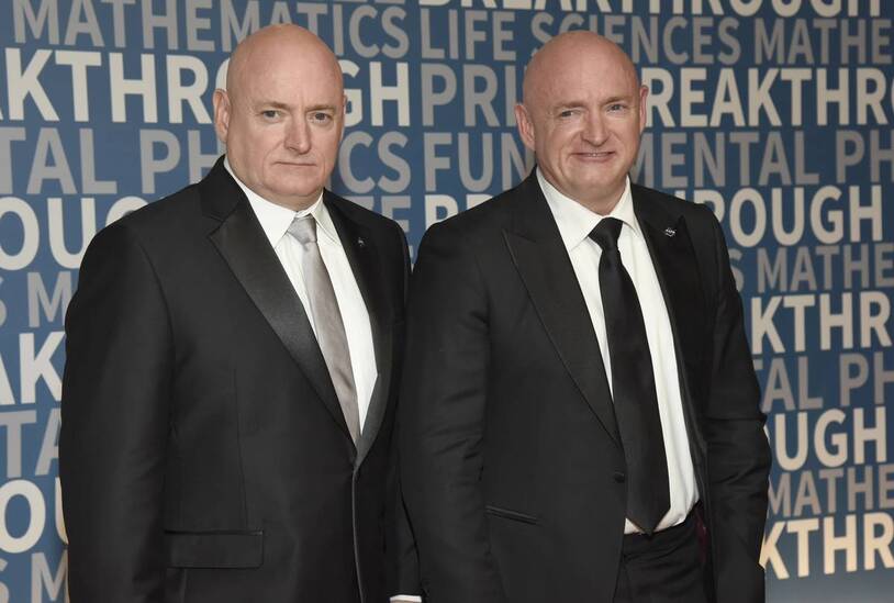 Scott and Mark Kelly at a public event