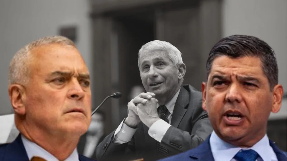 Anthony Fauci, director of the National Institute for Allergy and Infectious Diseases, testifies before a House Subcommittee on the Coronavirus Crisis/Ohio Republican Congressman Brad Wenstrup looks frustrated/California Democratic Congressman Raul Ruiz speaks at an event