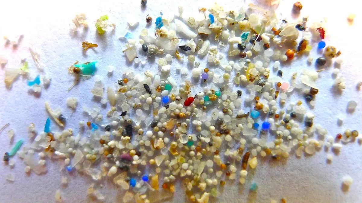 Pile of microplastics