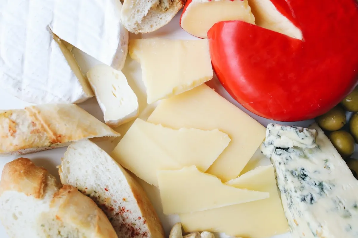 Assorted Cheese on the Table